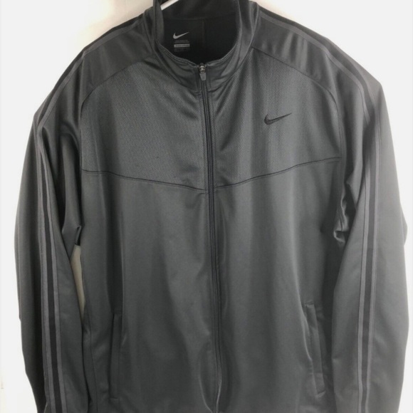Nike gray full zip athletic lightweight jacket size XXL - Picture 1 of 8